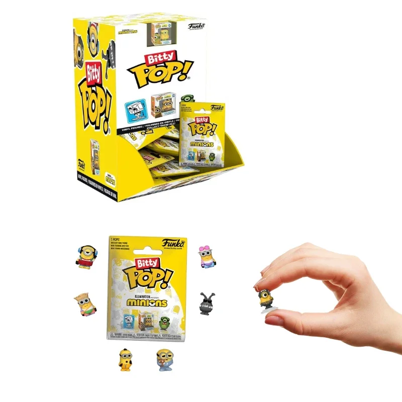 Funko Bitty Pop Minion caja ciega juguete paquetes sorpresa Mini figura de Anime modelo muñeca juguetes coleccionar adornos regalos para niños