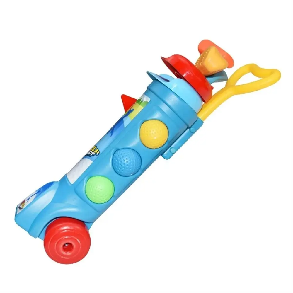 Pelota Multicolor para niños, juego de Golf, juguetes al aire libre, juego de Golf educativo para edades tempranas, Mini Putter de plástico, práctica de Golf para niños