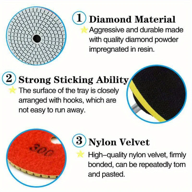 8pcs Polishing Pad Set, 4\