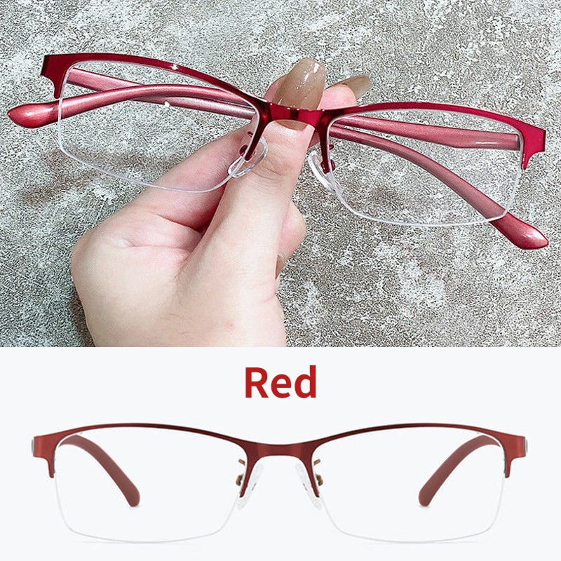 Myopia Glasses Women Metal Half Frame Prescription Eyeglasses Female Retro Anti Blue Light Optical Nearsighted Eyewear 0 ~ -6.0 image 5