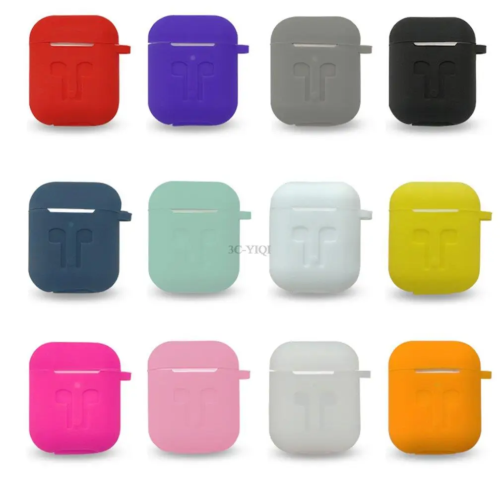 Silicone Cases For Airpods 2nd Luxury Protective Earphone Cover Case For Airpods2 Shockproof Sleeve With Hook Dropshipping