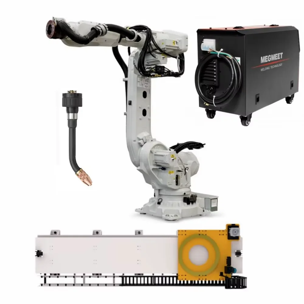 6-Axis Industrial Welding Robot Arm, Compatible with Standard Welders and Robot Track Rail Systems