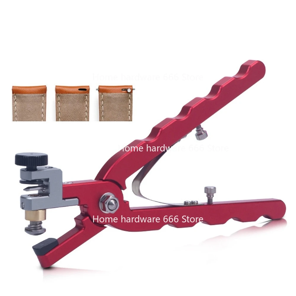 Pinza da taglio per bracciale per orologio in pelle per cinturini per fissare i chiusure Pinza per utensili manuali con barra a molla rossa dritta