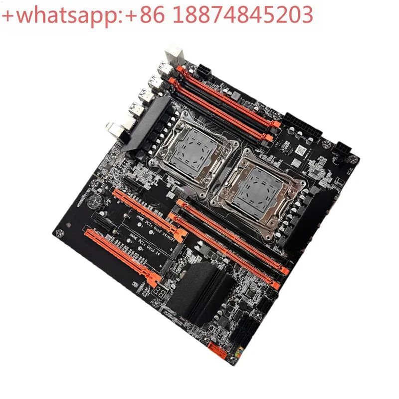 RoRuS1PCS Brand New Original Genuine X99 Dual Channel Motherboard, 2011 Pin CPU, DDR4 Memory, Multiple Ports