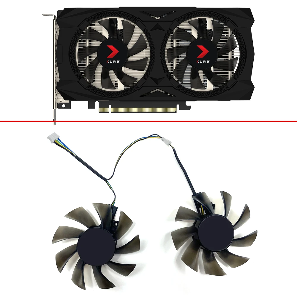 

Cooling Fan 75mm 4pin DC12V GeForce RTX 2060 SUPER GPU FAN For PNY GeForce GTX 1660 6GB XLR8 GeForce RTX 2060 SUPER Graphics Fan