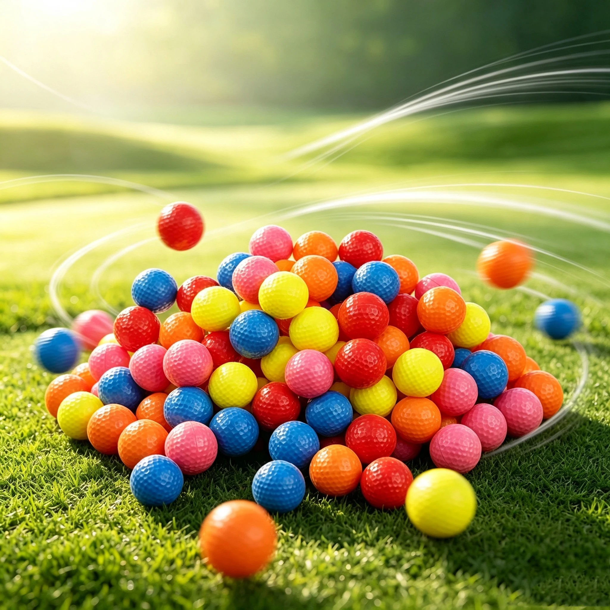 Crestgolf Golf Balls PU Foam Sponge Outdoor/Indoor Ball Practice Training Ball Soft Balls Kids Toy Animals Balls for Fun 12pcs