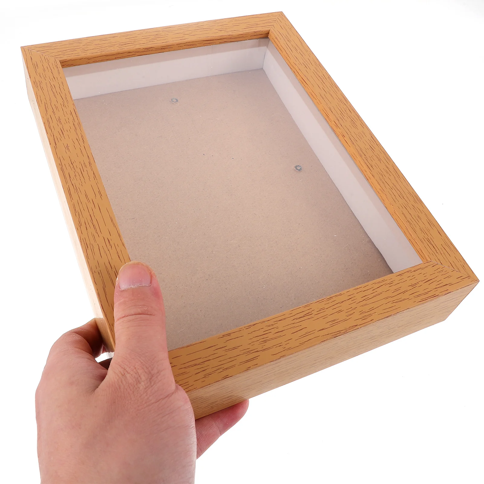 1 قطعة صندوق الظل إطار الصورة 8X10 بوصة المجففة زهرة عرض الحال بالنسبة Diy بها بنفسك عينة ديكور المنزل حامل إطار سطح المكتب #3