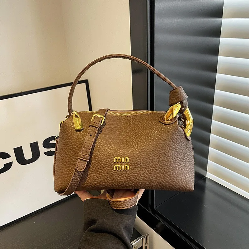 Luxury-lite New Soft Leather Handbag for Women - Simple and Elegant, Suitable for Daily Commuting. Available in Three Colors.