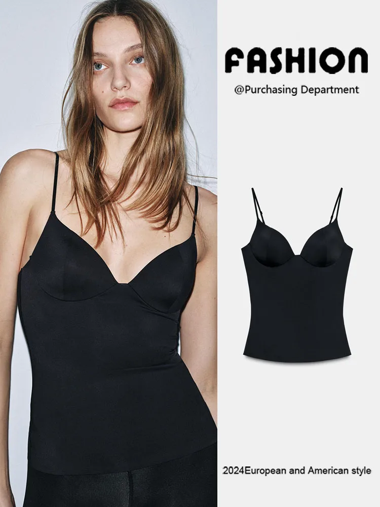 Sexy Slim Fit Simple Strap Bridesmaid Dr New Arrival Women's Faion 2025 Winter Seasonal Ele mat Top