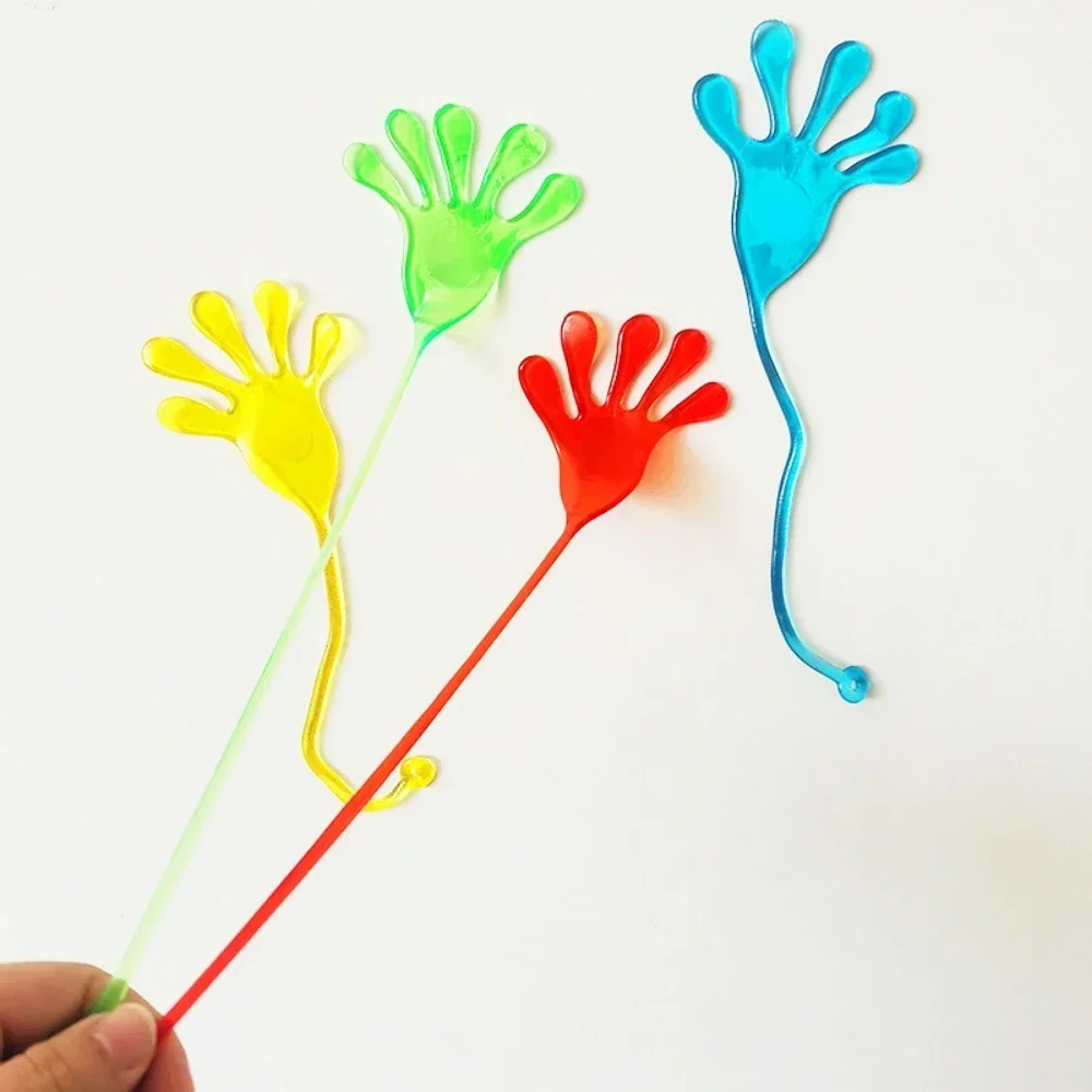 10Pcs Kids Funny Sticky Hands Toy Palm Elastic Sticky Squishy Slap Palm Toy Kids Novelty Gift Party Favors Supplies Toy 2024