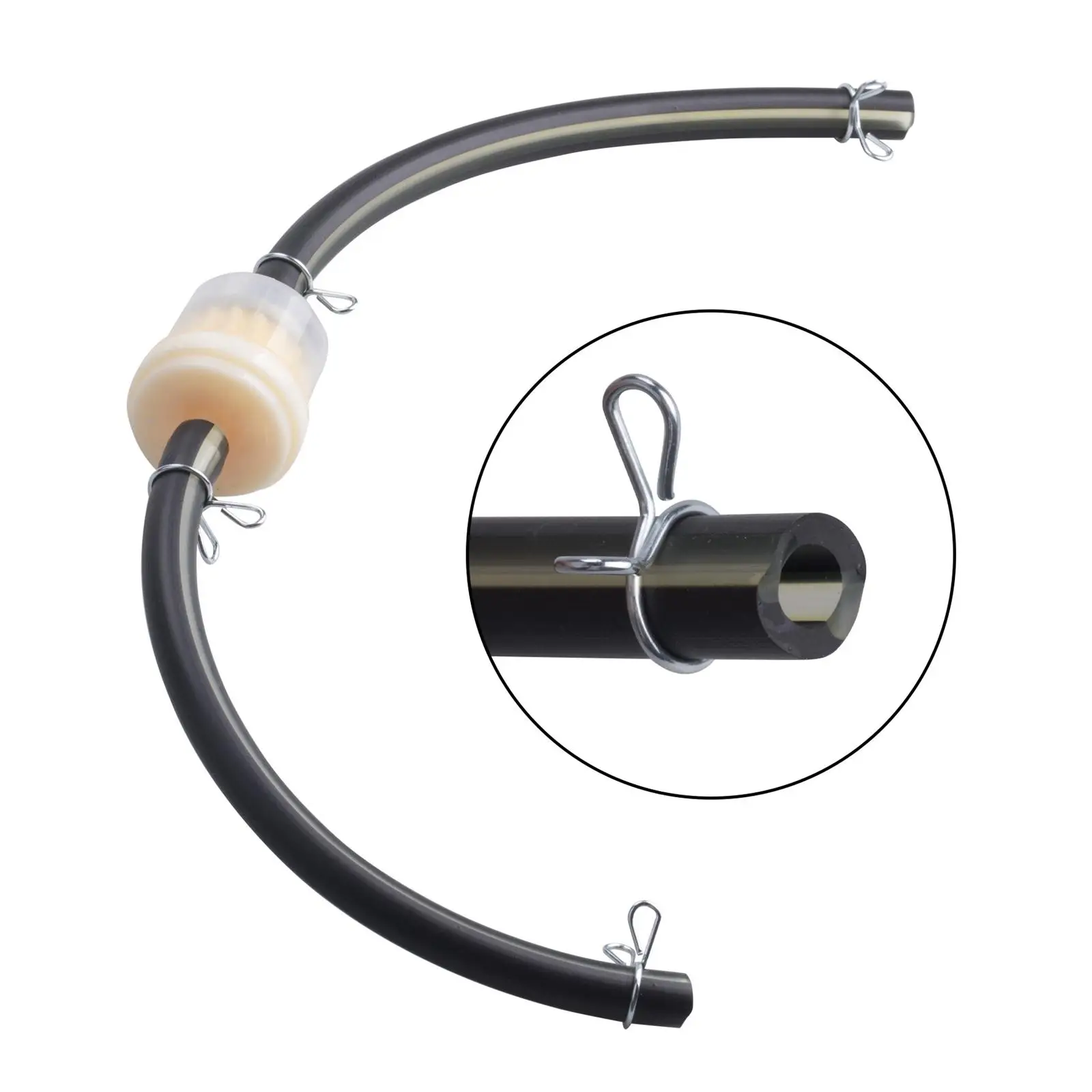Motorcycle Inline Fuel Gas Kit for 49cc-160cc Mini Moto, 8mm Diameter Hose Line Direct Replaces Simple to Install