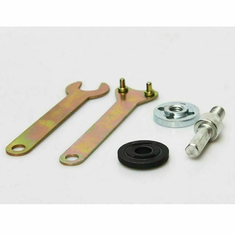 Connecting Rod M10 Flange Nut Inner Outer Kit And Angle Grinder Key Flanged Wrench For Electric Drill Conversion Angle Grinder