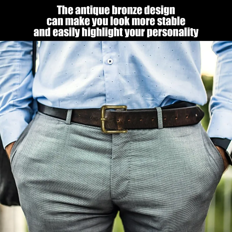 1 Pieces Metal Square Belt Buckles, Bronze, Classic Style, Easy To Install, Durable Alloy Material