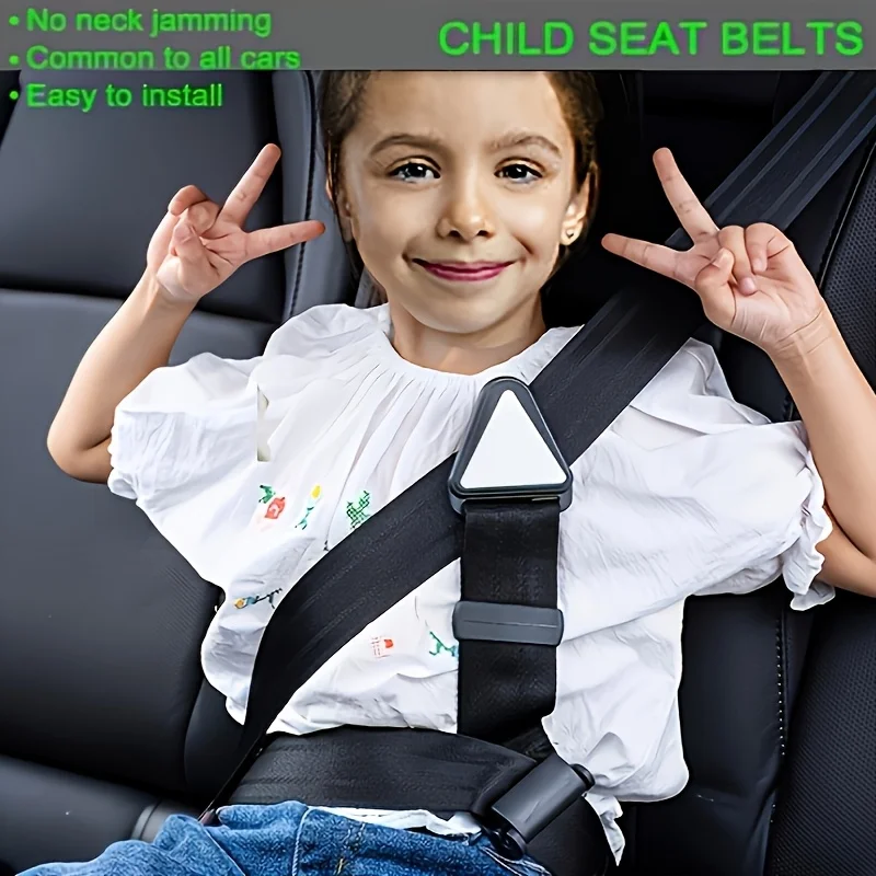 

1PCS Adjustable Children's Car Seat Belts, Anti-snag Harnesses with Neck Protection, Easy-to-use Polyester Youth Safety
