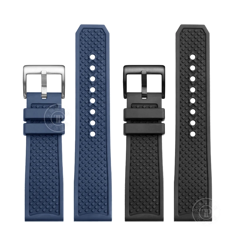 For Citizen Blue Angel AT8020 first generation watchband AT8020-54L fluoro rubber Strap waterproof blue watch band accessories