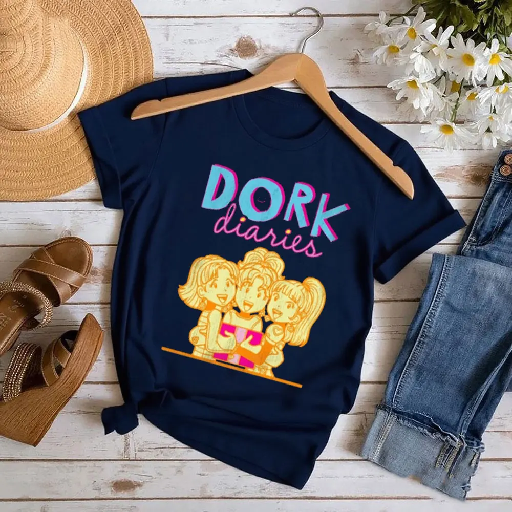 Dork Diaries T Shirt World Book Day Story Character Vintage Book Lovers Gift Men Top Summer Short-sleeve Fashion Casual Clothes