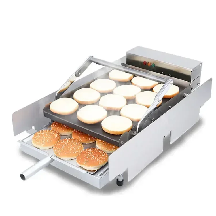 Electric Automatic Burger Patty Making Machine 220v 50hz KFC Hamburger Burger Bun Maker Machine.