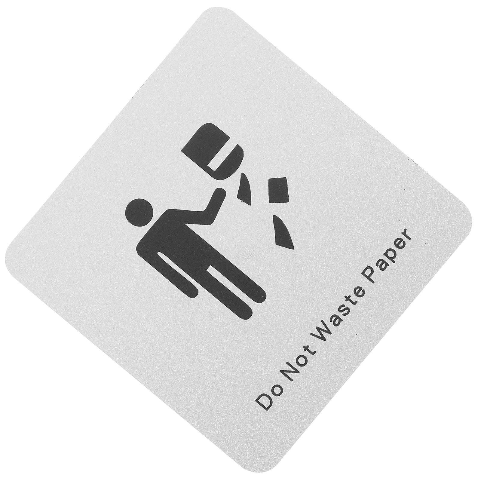 

Save Paper Sign Bathroom Restroom Alert Indoor Outdoor Aluminum Composite Panel Easy Installation Reminder for Home