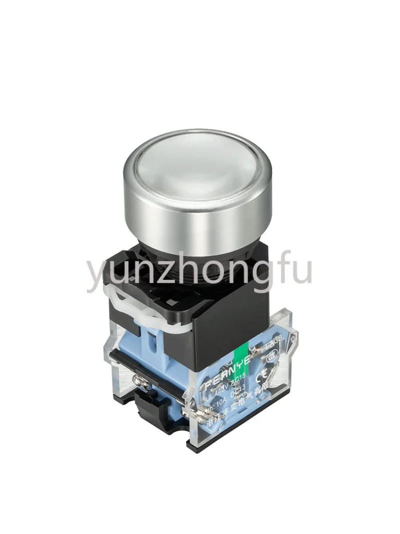 Mushroom head button switch, self reset, self-locking, start stop, emergency stop, electrical second and third gear knob,