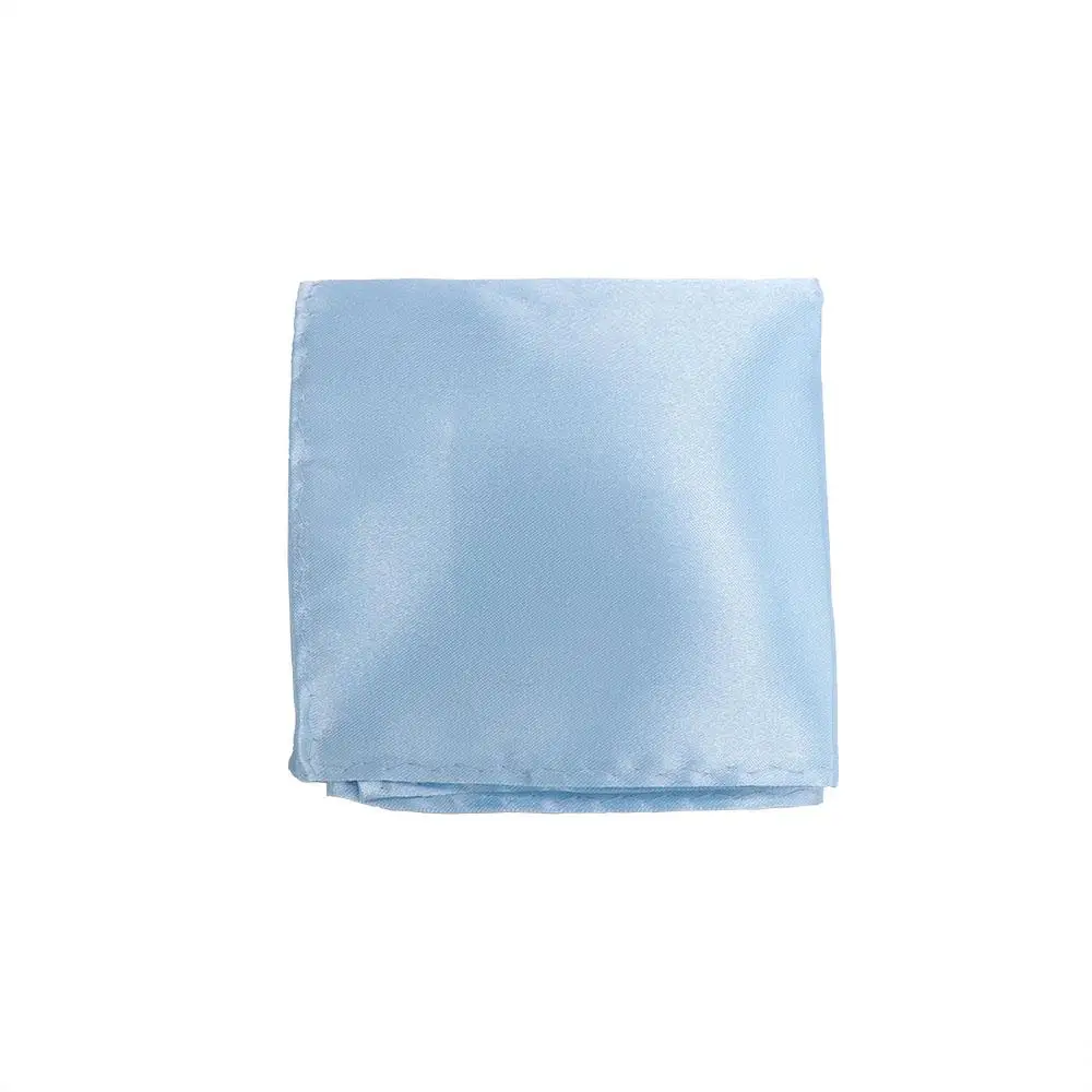 Formal Square Plain Hanky Formal Suit 15 Color Men for Wedding Dress Party Satin Plain Pocket Square Hanky Silk Handkerchief