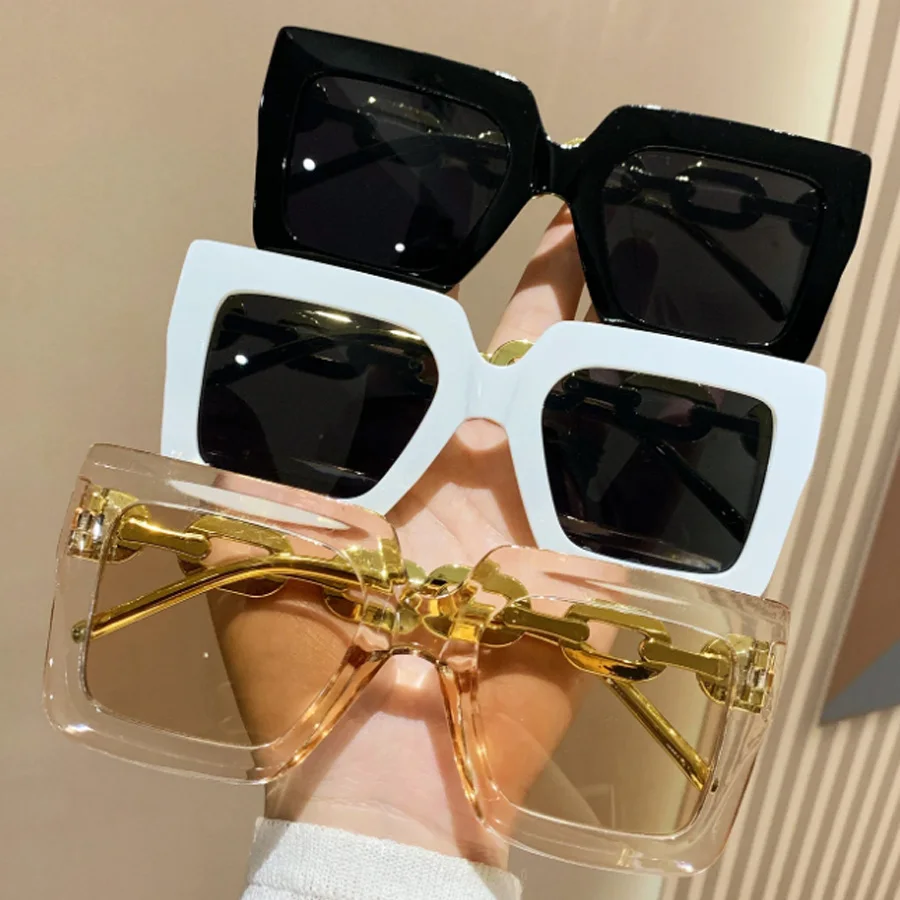 3PCS Fashion Large Frame Summer Decoration Women\'s Sunglasses retro Style Outdoor Travel Glasses