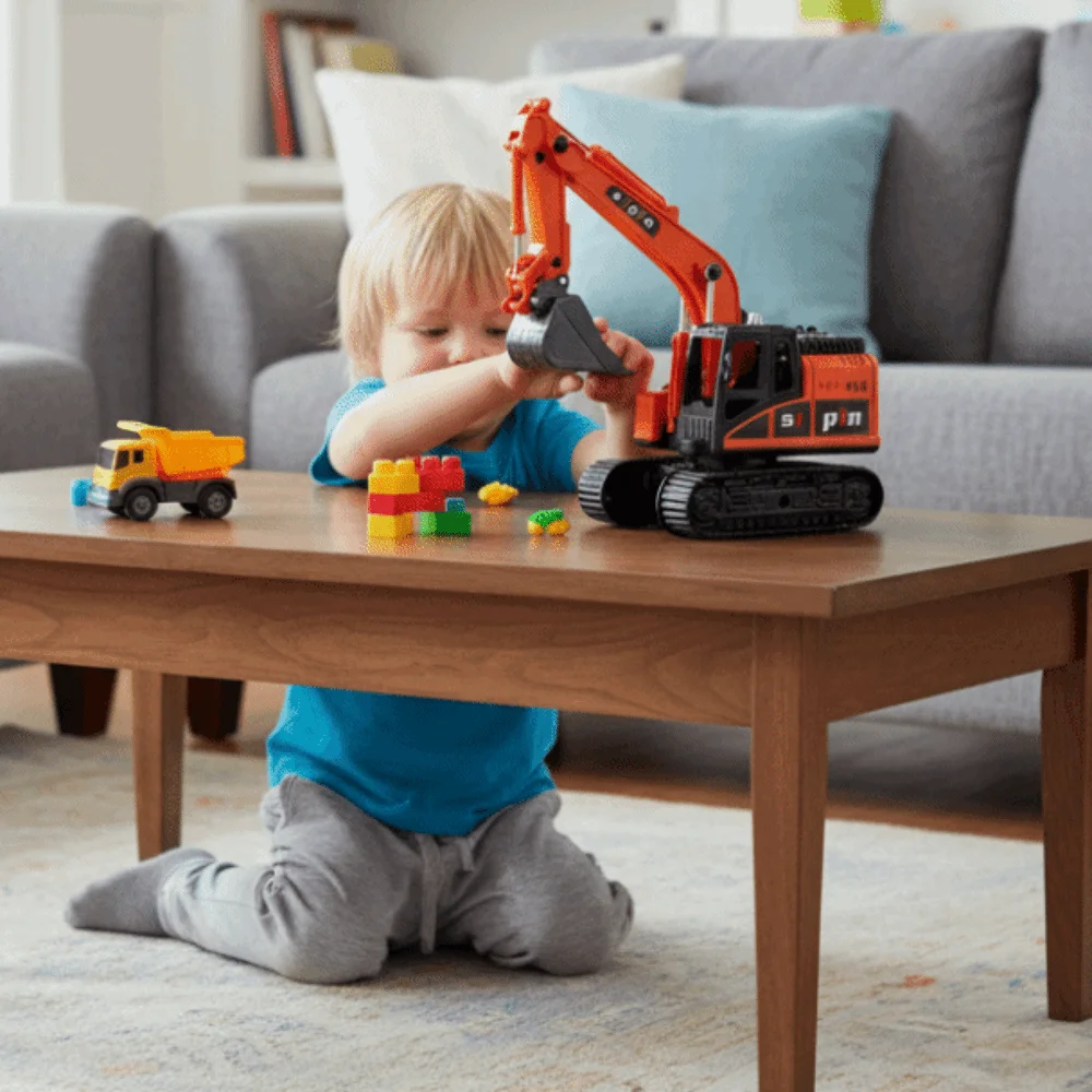

Simulation Inertial Engineering Vehicle Flexible Joints Desk Ornaments Excavator Model Pull Arm Rotatable Forklift Car Model