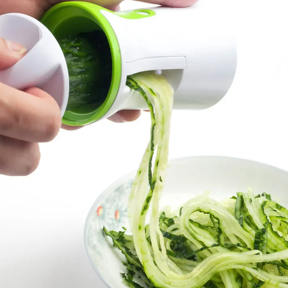 

1PC Blades Vegetable Spiralizer Slicer Twister Handheld Spiral Cutter Fruit Grater Cooking Tools Spaghetti Pasta Kitchen Gadget