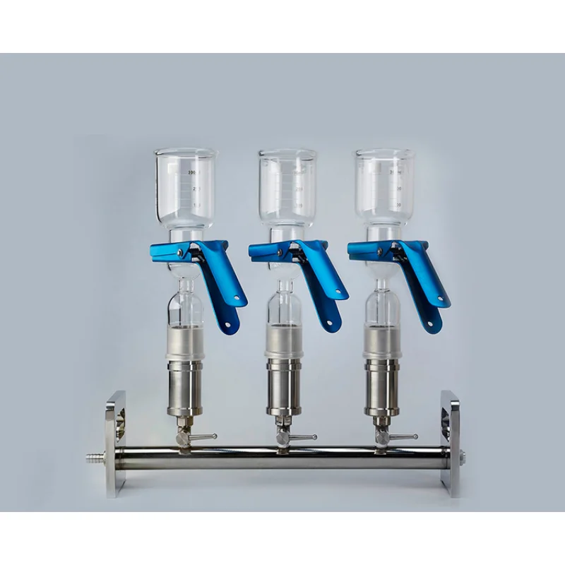 lab 3-branch autoclaved Manifolds Vacuum Filtration with stainless steel funnel 300ml