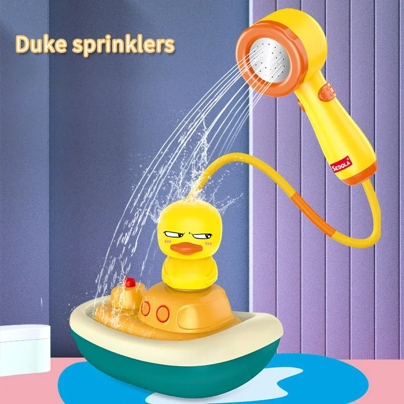 Jouets de bain électriques pour bébé, jouet de bain d'eau de pulvérisation de canard pour enfants, jouets de douche de bébé, boule d'eau, jouets de baignoire HOBaby