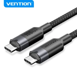 Vention 100W USB Type C Cable for iPhone 16 15 Pro Max Samsung Galaxy S22 MacBook Pro iPad USB 4.0 PD Fast Charging USB C Cable