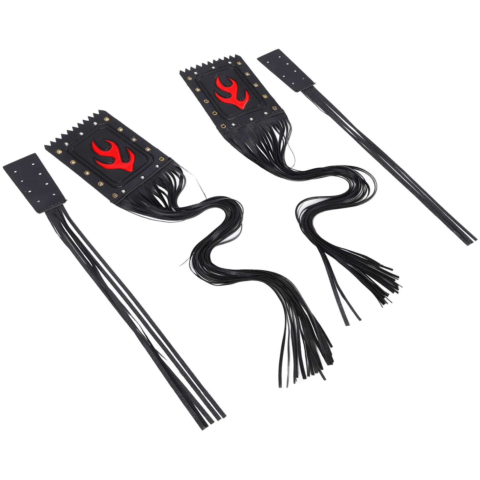 

2Pcs Motorcycle Handlebar Tassels Retro Streamers Motorcycle Grip Fringe Brake Clutch Lever Accessories Motorbike