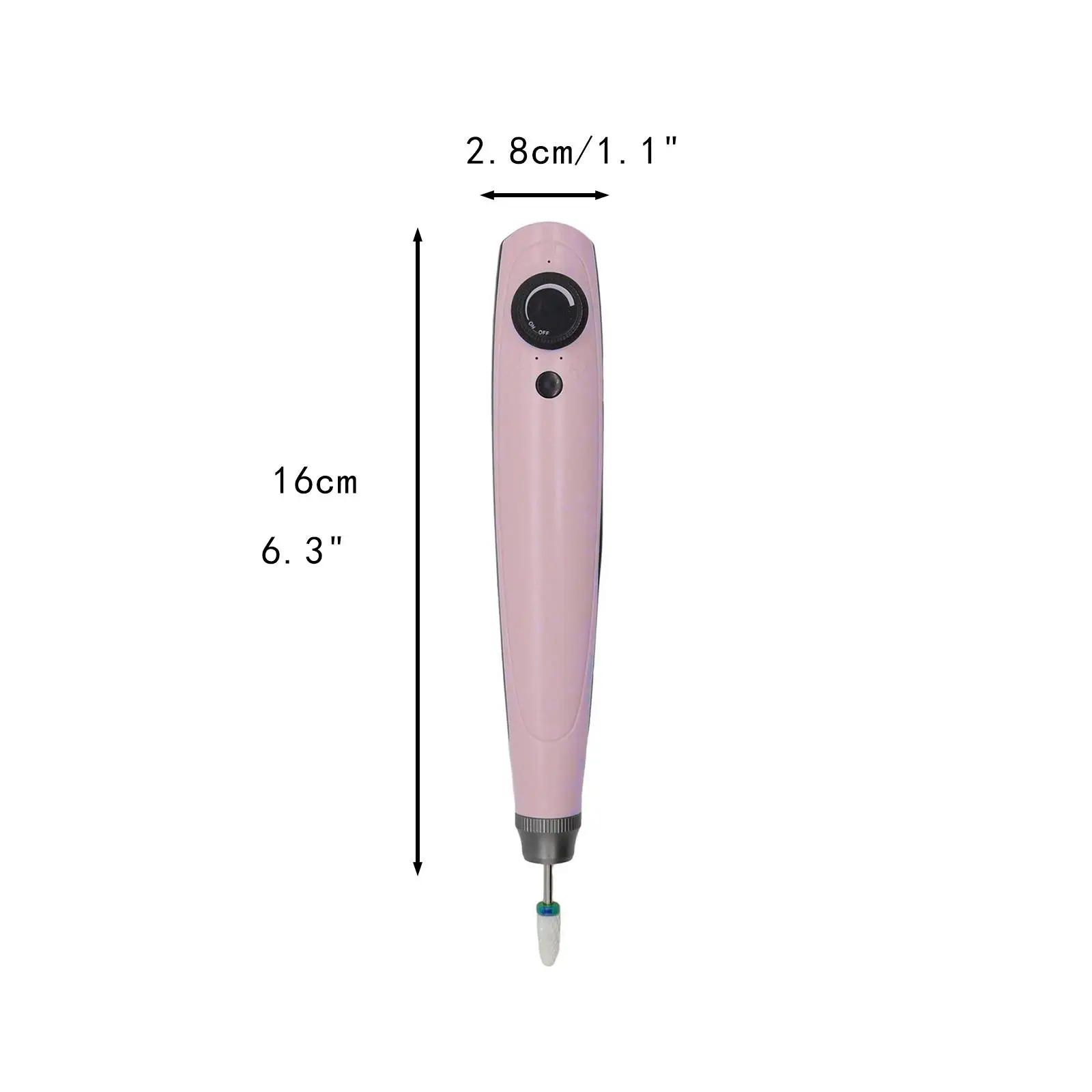 Electric Nail Drill Lightweight Professional Nail Sanding Electric File for Grinding Manicure Polishing Trimming Home Salon Use