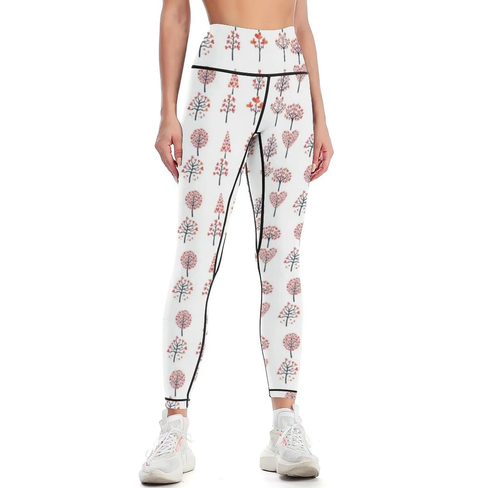 

Valentine's day trees. Leggings gym clothing Golf wear Womens Leggings