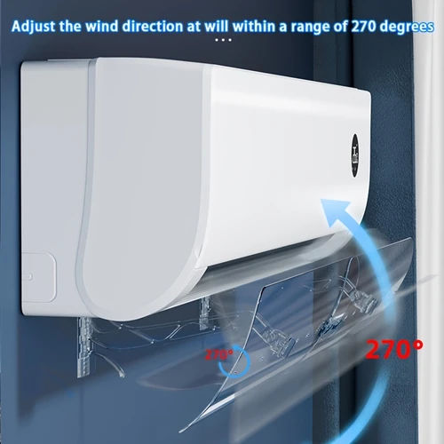 Imagen 2 del producto 2025 nuevo 1 Uds AC de pared con guía de aire ajustable 360 diseño silencioso refrigeración uniforme para todos los acondicionados montados en la pared