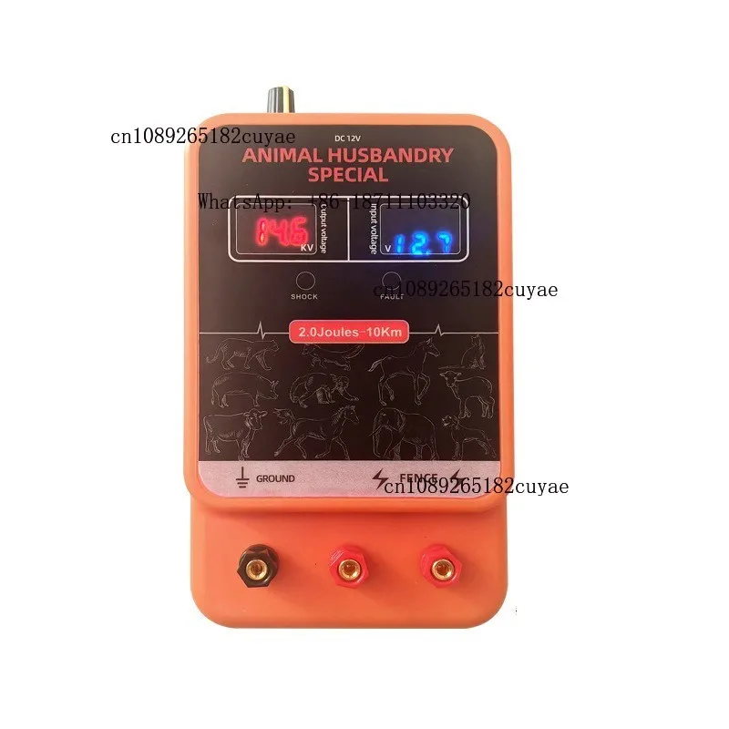 Wholesale OEM 2J Dual Screen Adjustable Voltage Electric Ranch Fence Energizer High Voltage Pulse Power Controller Cattle Sheep