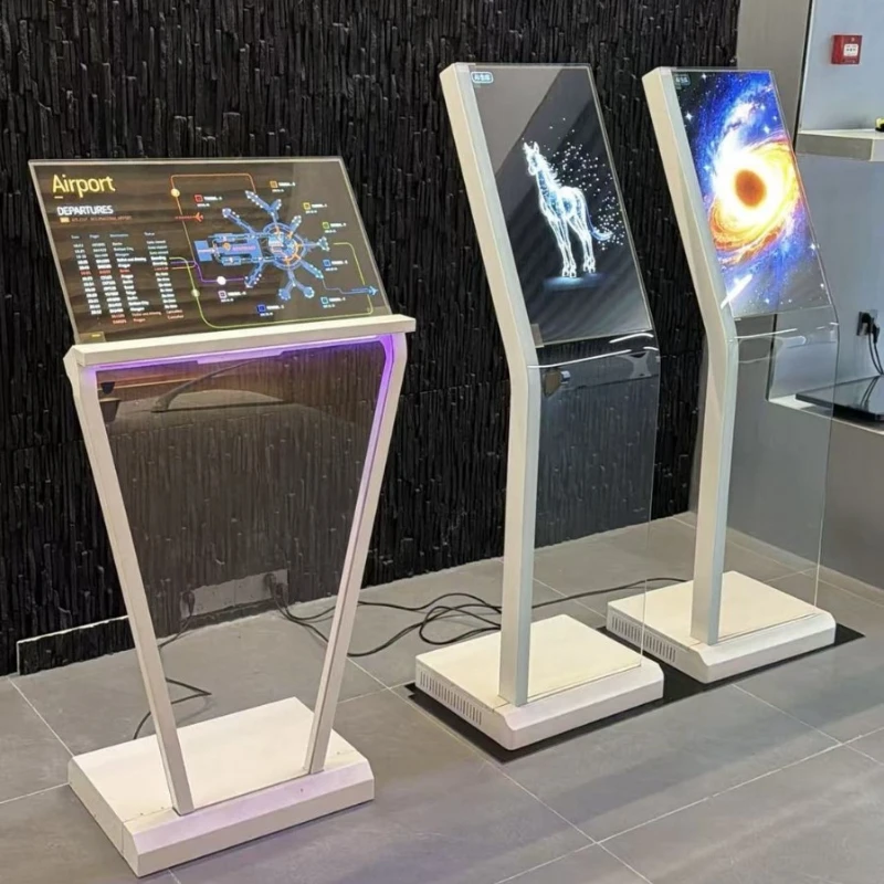 Transparent screen Touch interaction Transparent screen Mobile robot