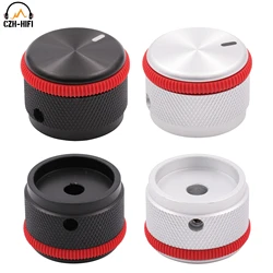 1pc 30x22mm CNC Machined Solid Aluminum Potentiometer Knob Button Cap for Amplifier DAC CD Player Turntable Volume Control Radio