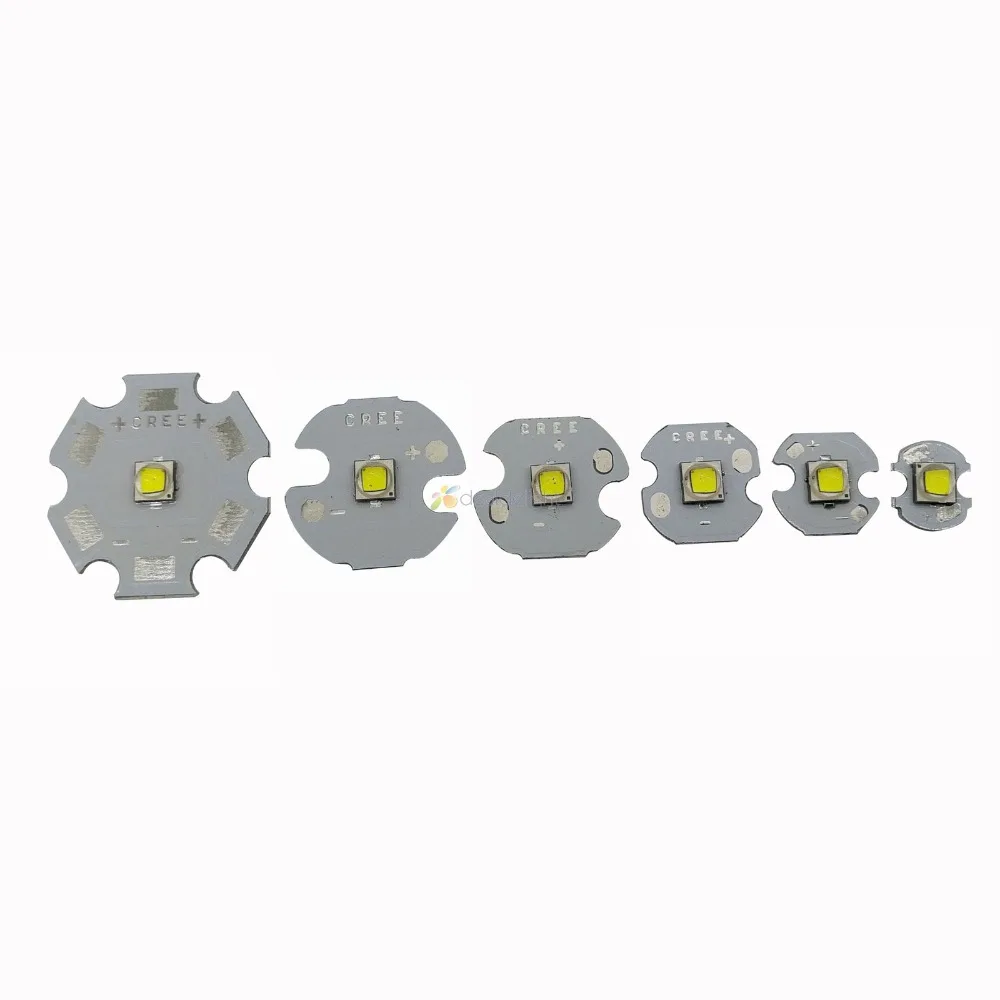 10PCS XP-G2 5W High Power LED Emitter Diode XPG2 Cool White /Warm White /Neutral White on 8mm/ 12mm/ 14mm/ 16mm/ 20mm PCB