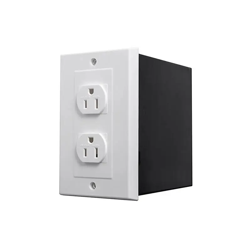 [NEW A09R!】 Imitation Double US Plug Wall Safe Security Stash Box For Jewelry, Valuables, Cash