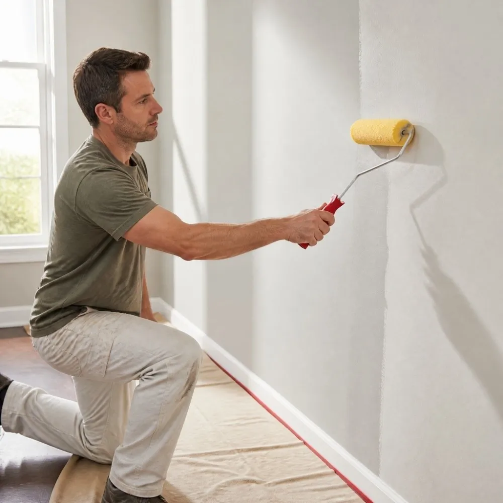 With Handle Texture Pattern Paint Roller Pattern Tool Art Painting Seaweed Sponge Roller Brush Texture Tool
