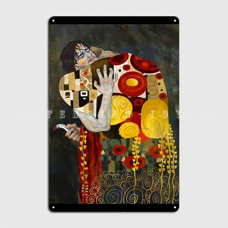 Art Nouveau Mizumono Metal Sign Garage Decoration Cinema Living Room Garage Club Designing Tin Sign Poster