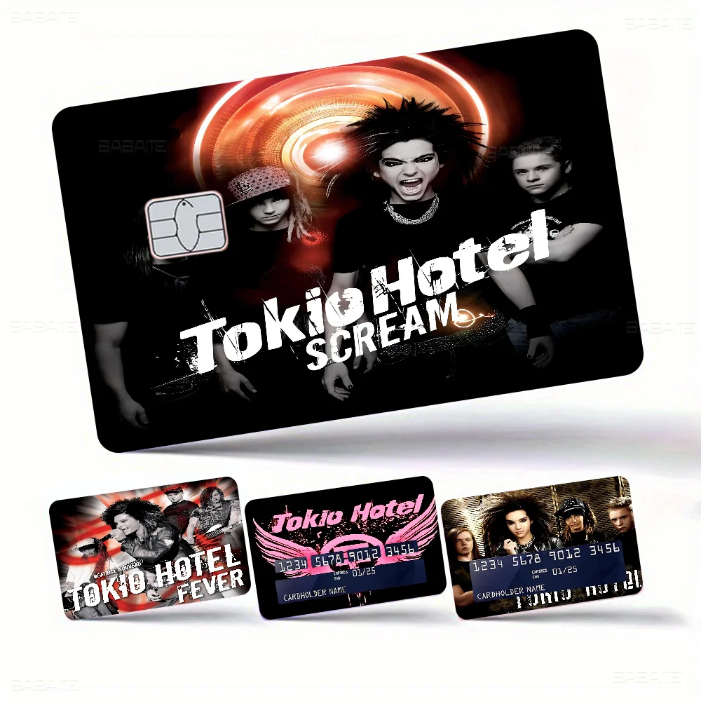 Tokio Hotel Rock Band Bill Kaulitz Anime Cartoon Sticker Film Skin لبطاقة الائتمان وبطاقة حافلة البنك #5