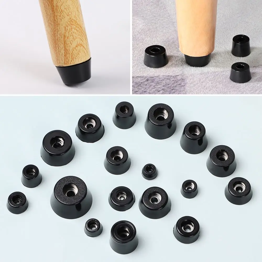 10 pcs Instrument  Accessories Cushion Cabinet Speaker Tapered Protective Pad Furniture Slip Feet PVC Foot Mat