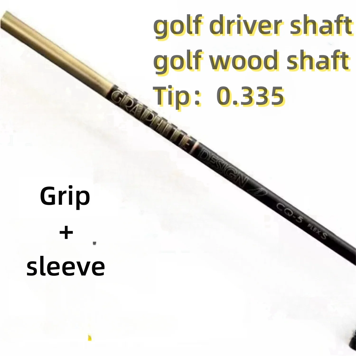 Golf club shaft tou d CQ 5/6 S/SR/R/X  graphite shaft screwdriver and wooden shaft free assembly sleeve and grip