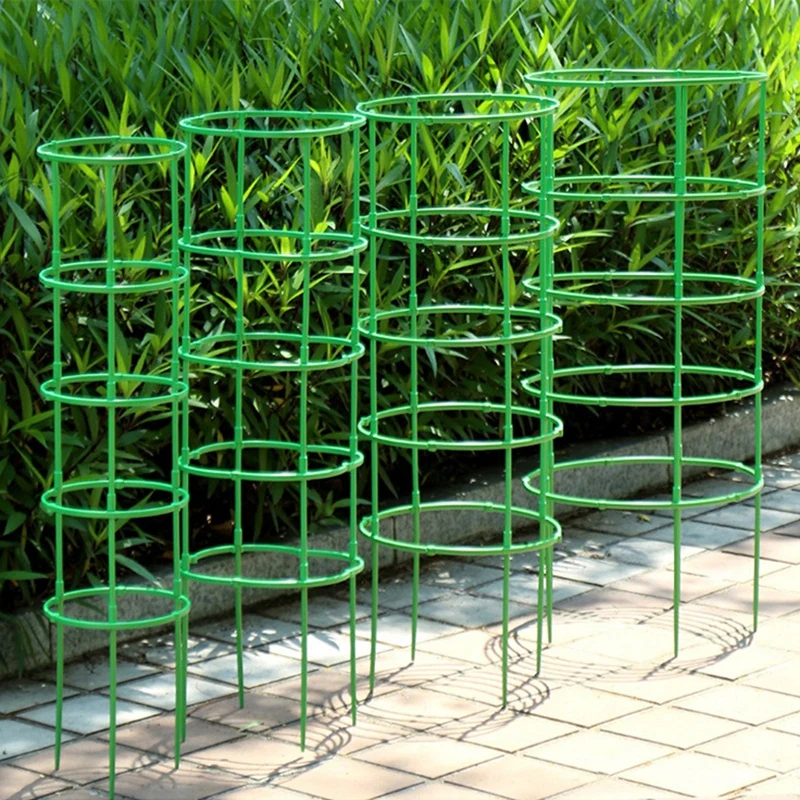 Detachable Plant Support Pile Garden Plastic Flower Stand Cage Grow Fixing Rod Vine Climbing Bracket Stake Holder Bonsai Tools