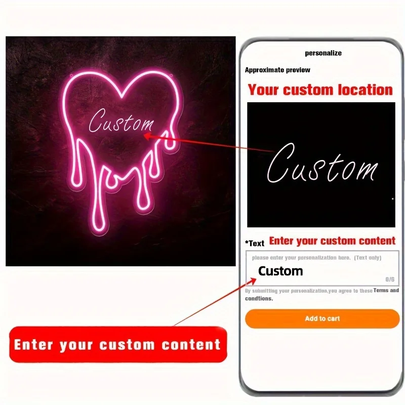 

Custom Engraved Neon Sign Wall Decor USB Powered Personalized Name LED Light for Home Room Proposal Wedding Decor Neon Lights