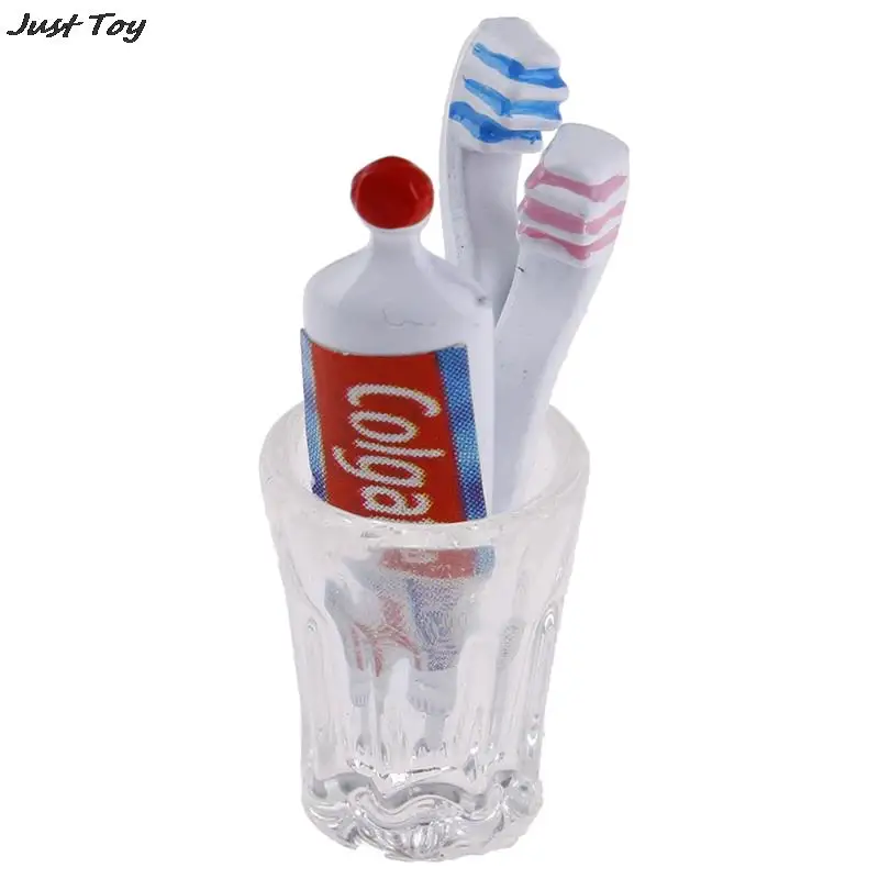 1:12 puppenhaus Miniatur Zahnbürste Zahnpasta Tasse Handtuch Seife Set Bad Spielzeug