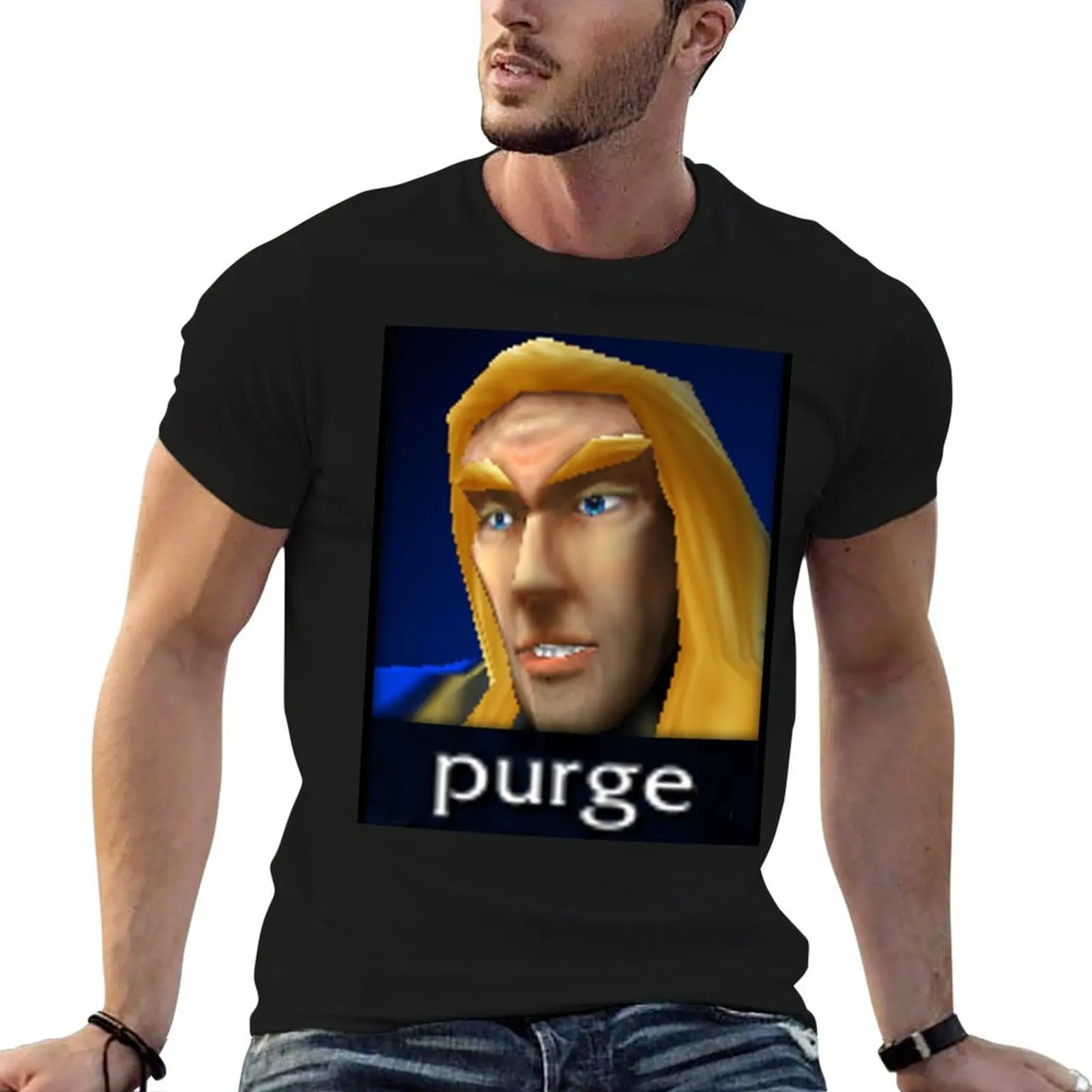 

Arthas Purge Meme T-Shirt t shirts for man pack cotton cotton t shirts high quality T-Shirt