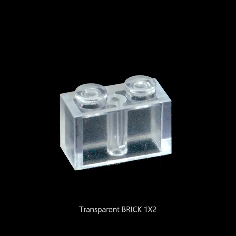 Kleine deeltjes 1x2 2x3 2x4 1x1 Bricks MOC Onderdelen Transparante Bricks bouwstenen Geschenken Speelgoed voor Kinderen