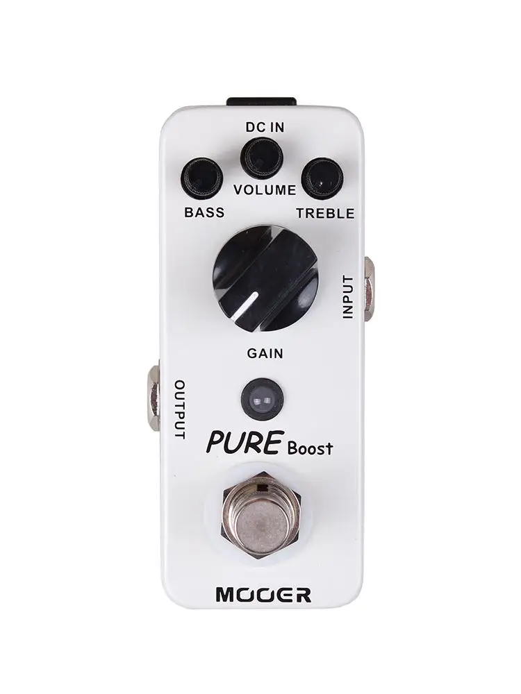 MOOER Pure Boost Gitaar Booster Effectpedaal True Bypass Clean Boost Pedaal Metalen Behuizing Elektrische Gitaar Onderdelen & Accessoires